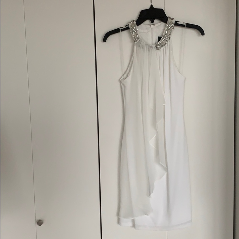 Adrianna Papell white dress.